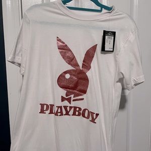 Brand new small playboy sparkly tee